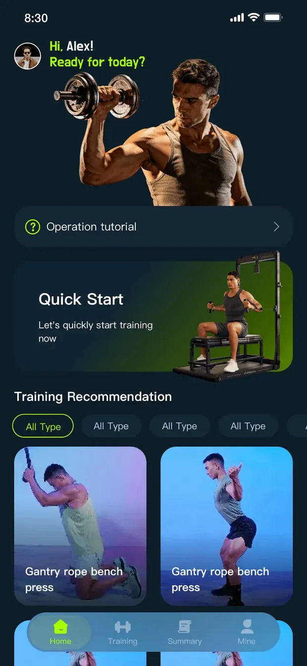 OPEN. CHOOSE. TRAIN. on iPhone